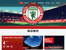 Tablet Screenshot of manutdlebanon.com